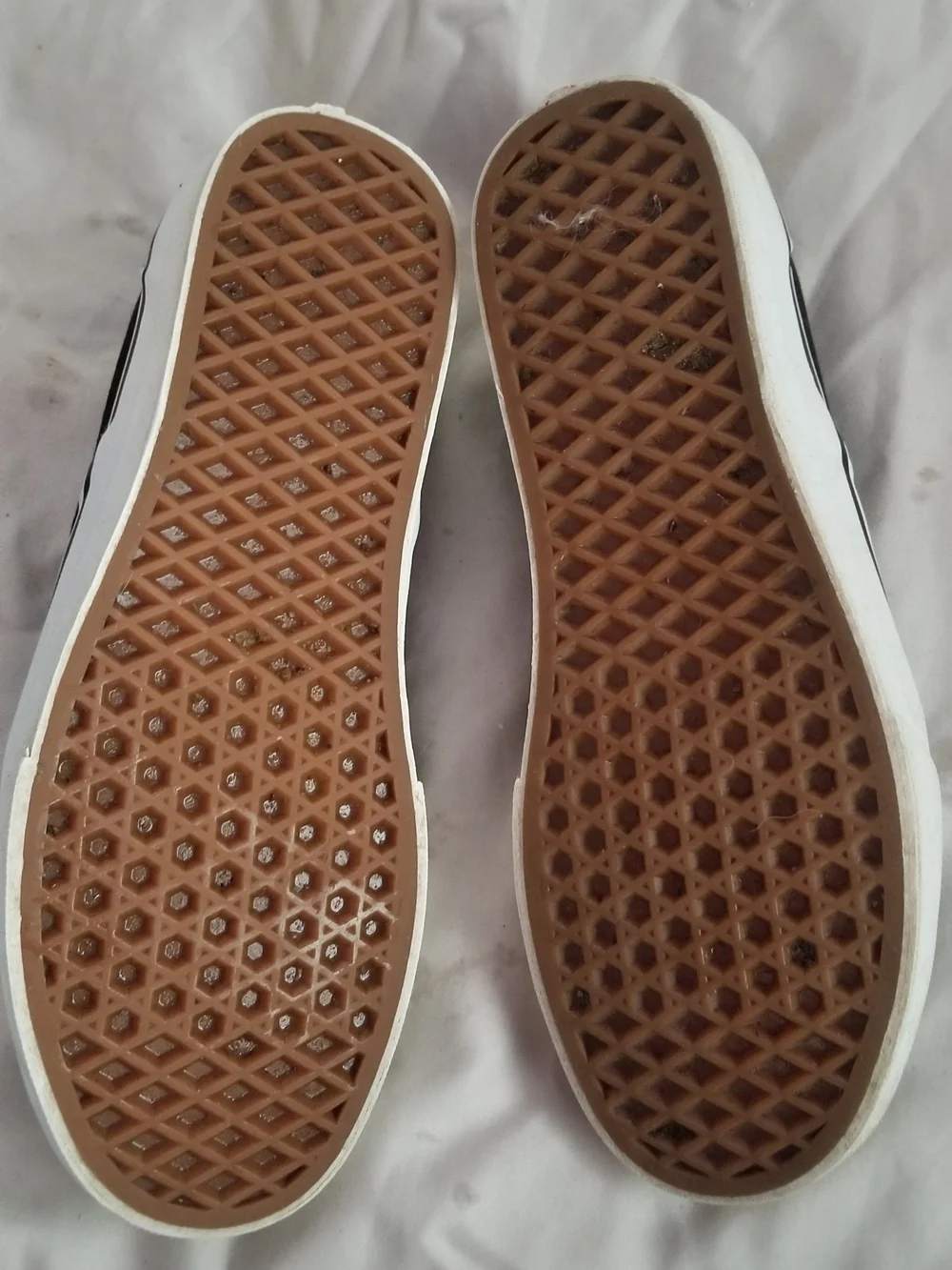 Vans Women's 9 Black & White Checkerboard Slip-Ons with Blue Butterfly Print -31
